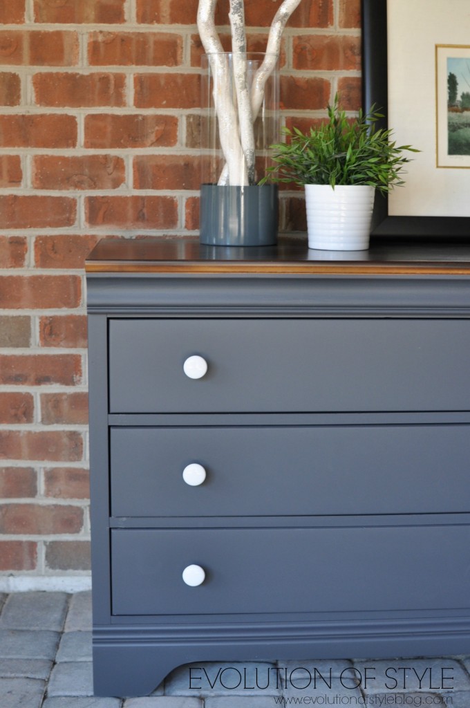 Blue gray deals dresser