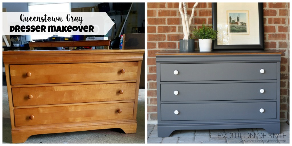 Queenstown Gray Dresser Makeover