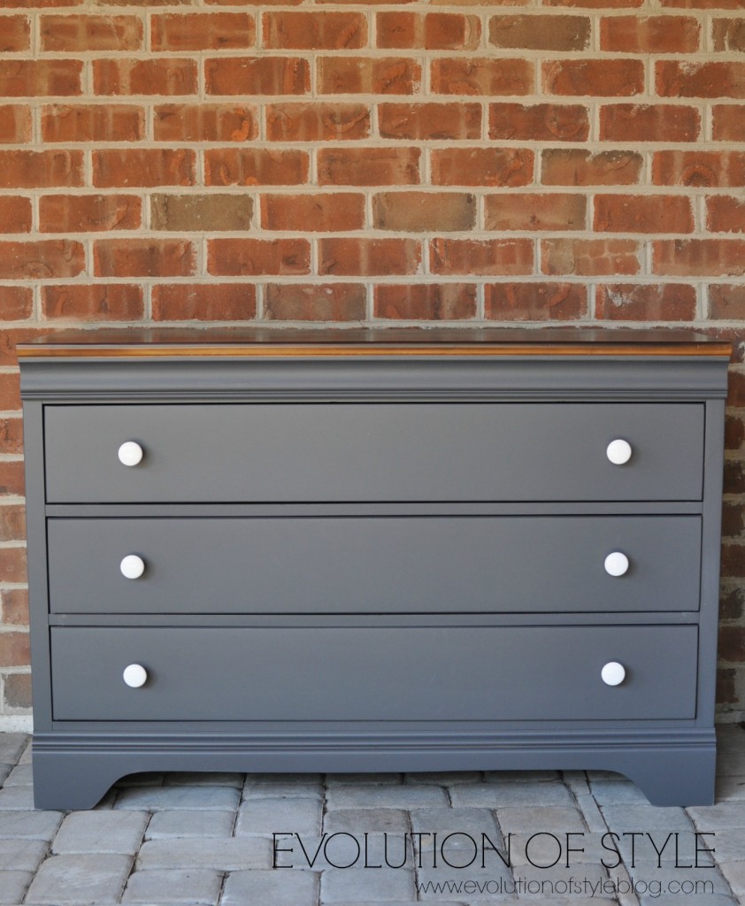 Queenstown Gray Dresser Makeover