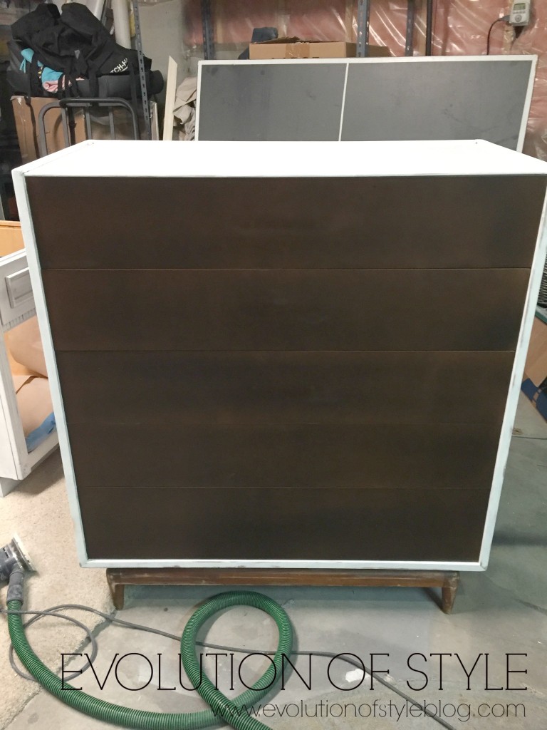 mid century modern dresser redo