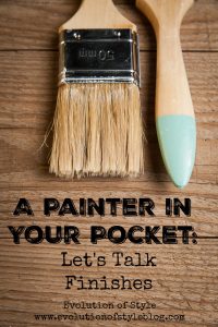 A Painter in Your Pocket: Finishes