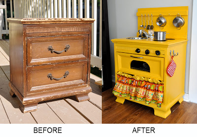 play kitchen before-after