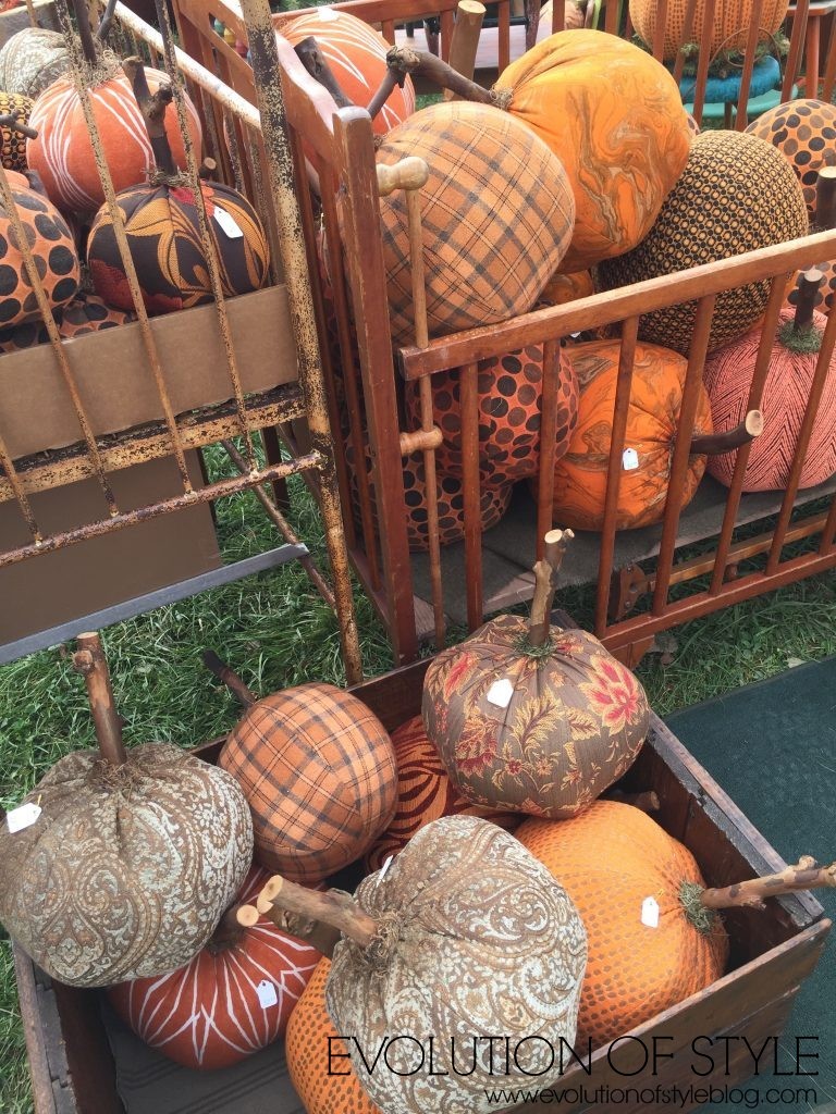 Country Living Fair Fabric Pumpkins