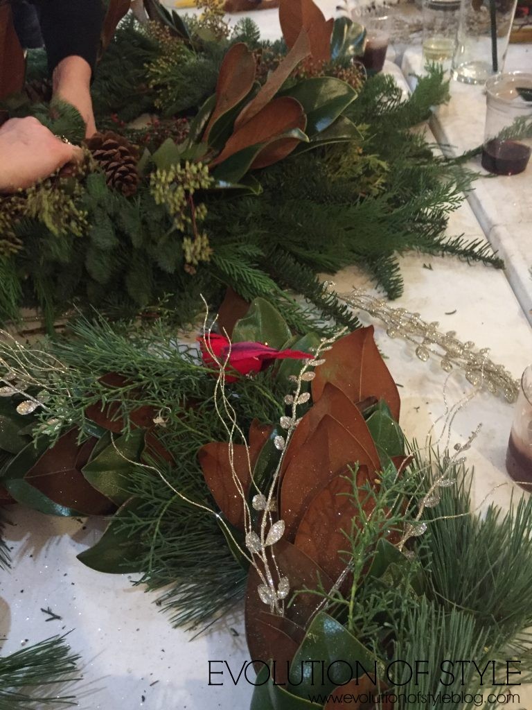 wreath-making