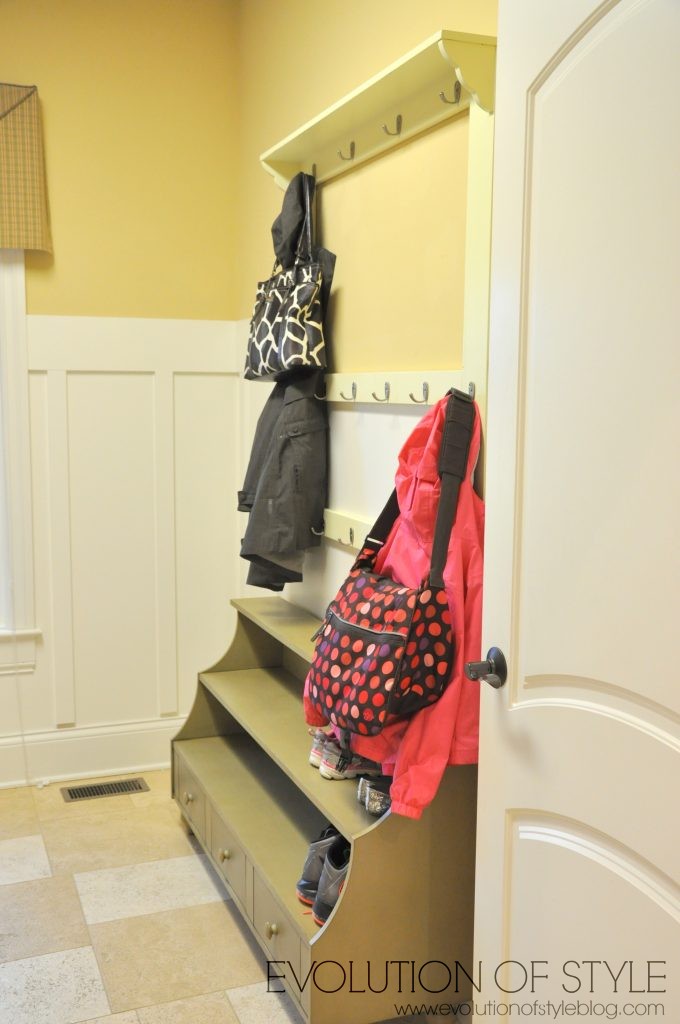 Laundry Room Coat Organization