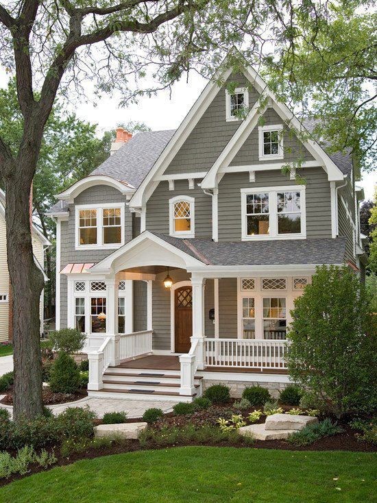 Gray Craftsman Exterior