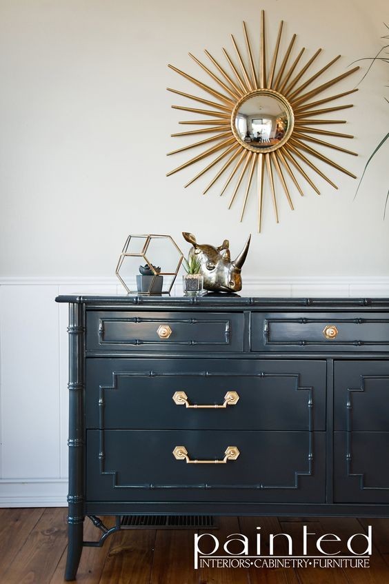 Painted Dresser: Grays Harbor {the perfect blend of navy + gray} - Favorite  Paint Colors Blog