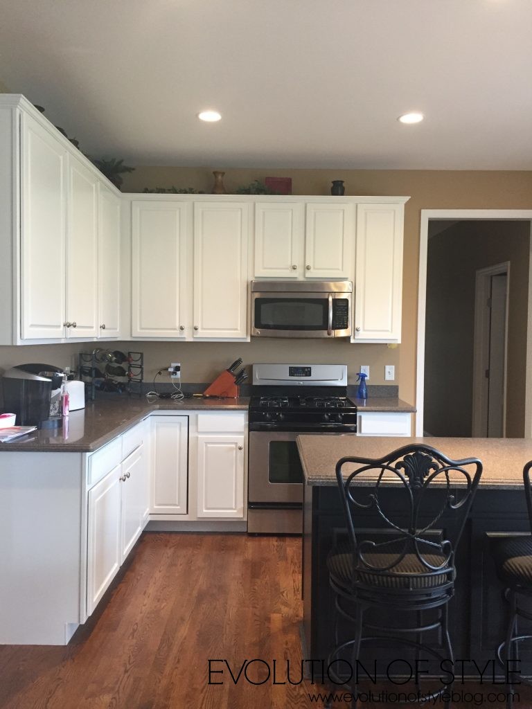 Painted White Kitchen Makeover