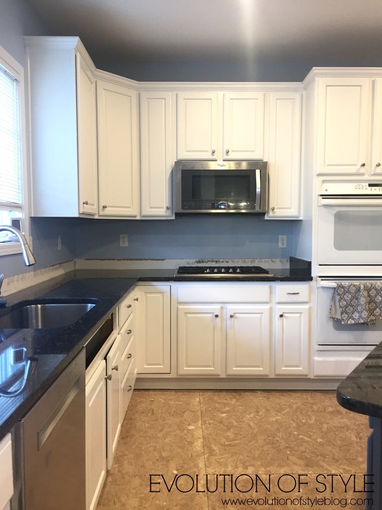 Painted Oak Cabinets