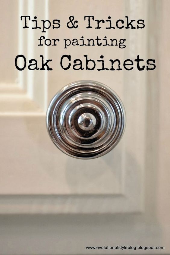 ips and Tricks for Painting Oak Cabinets