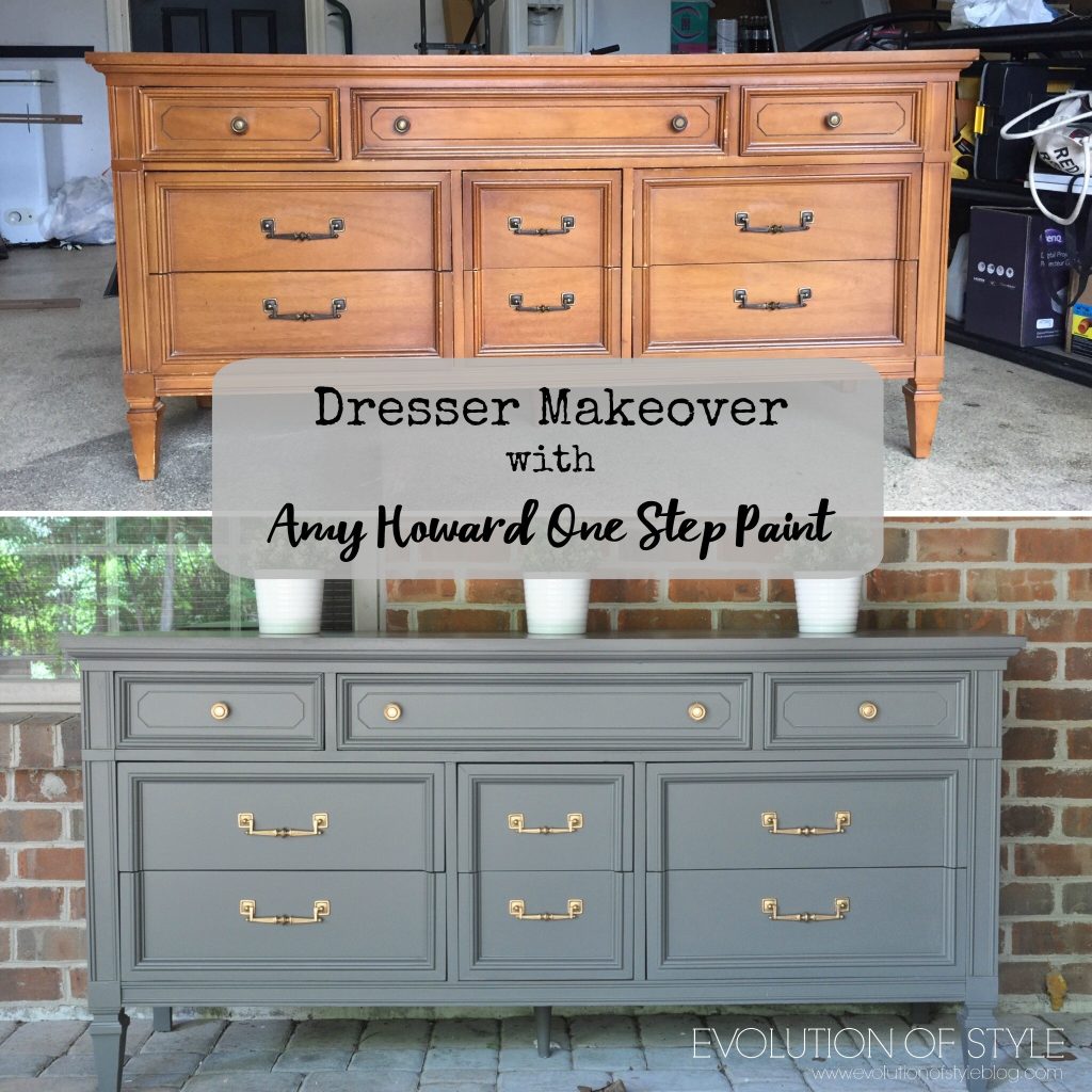 Dresser Transformed with Amy Howard's One Step Paint - Evolution of Style