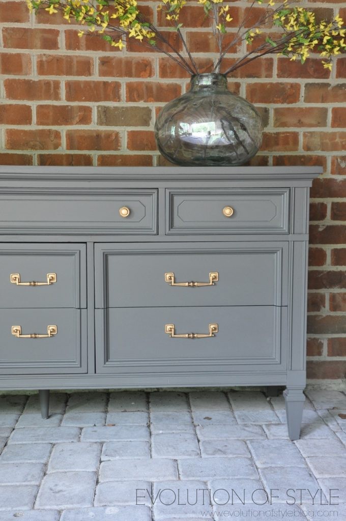 Gray Dresser Makeover