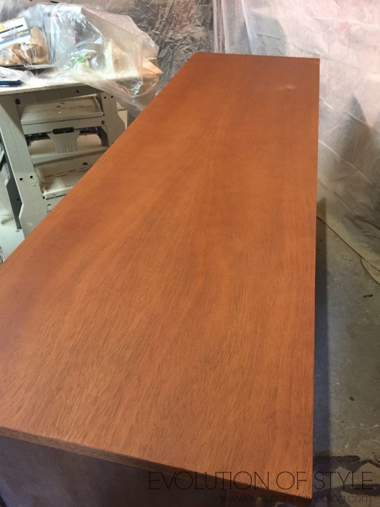 Maple Stained Dresser Top