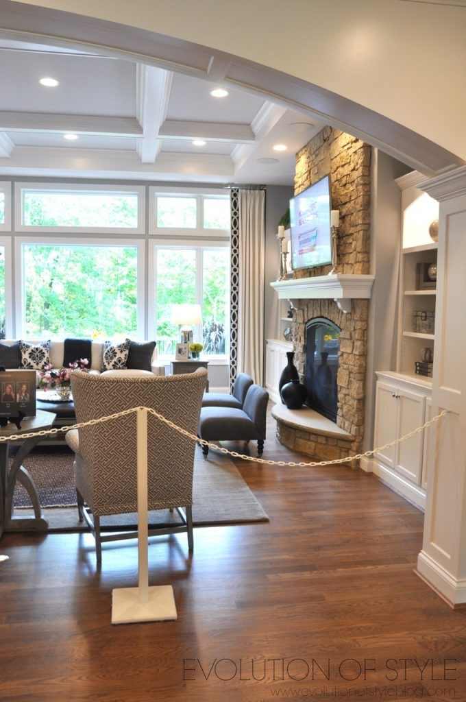 Great Room with Stone Fireplace
