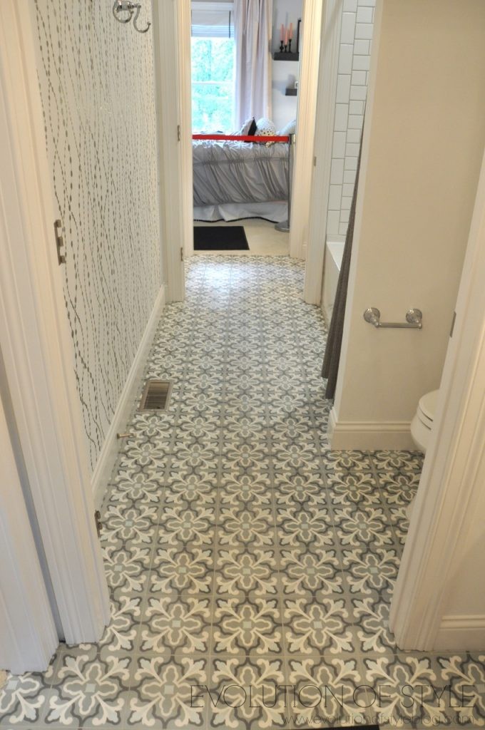 Homearama 2017: Patterned Tile Bathroom