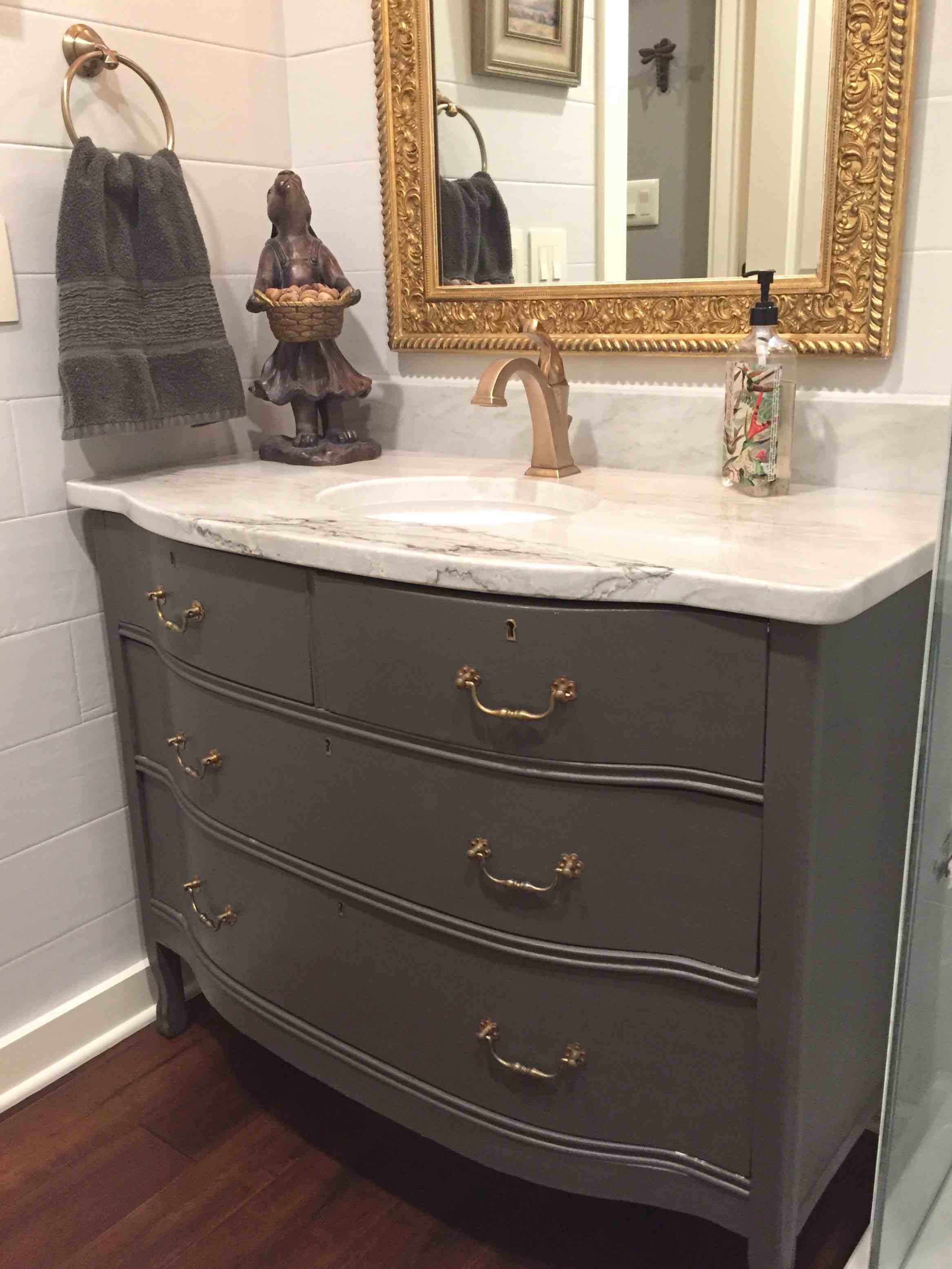 Gray Dresser Vanity