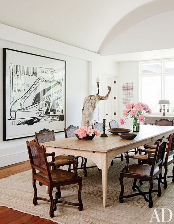 Large Scale Artwork Dining Room