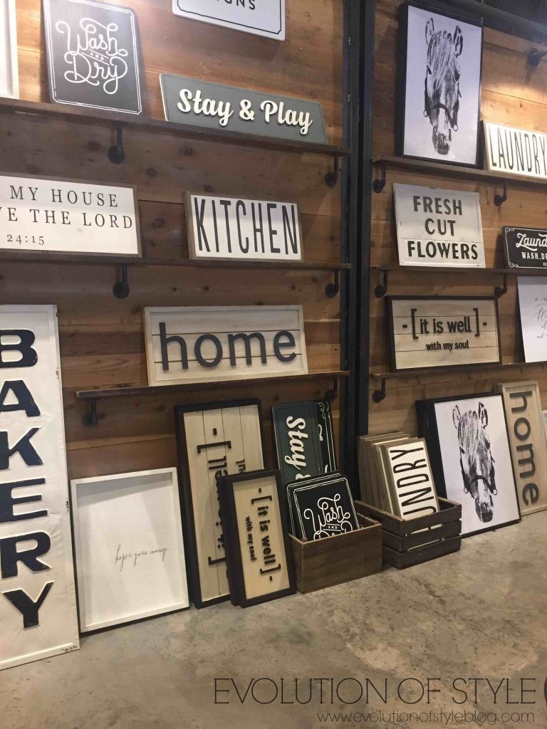 Signs at Magnolia Market Silos