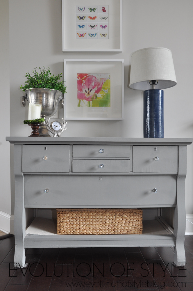 Magnolia Home Dresser Makeover- Garden Trowel Paint Color