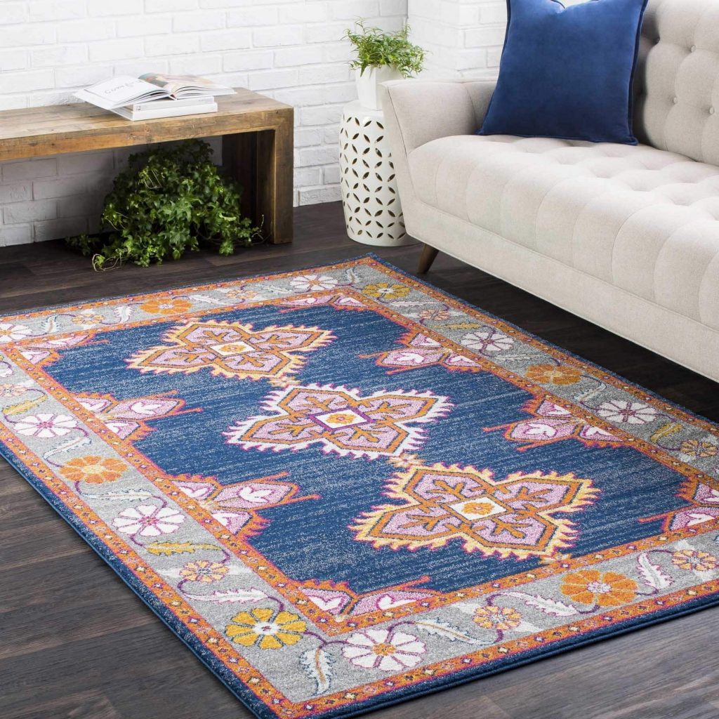 Haute-Hali-Persian-Boho-Navy-Pink-Rug