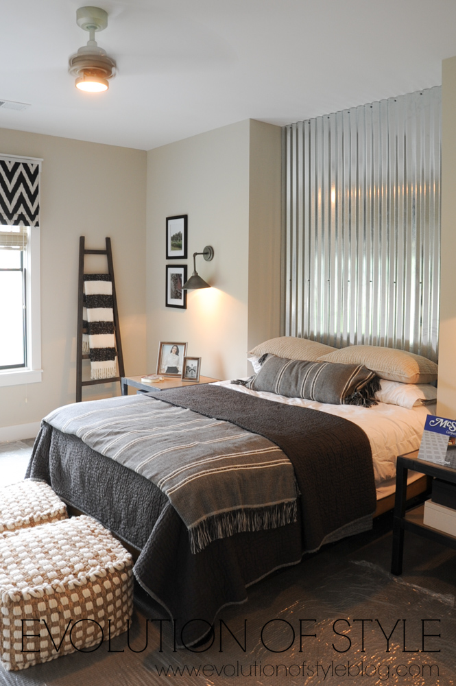 Modern farmhouse bedroom