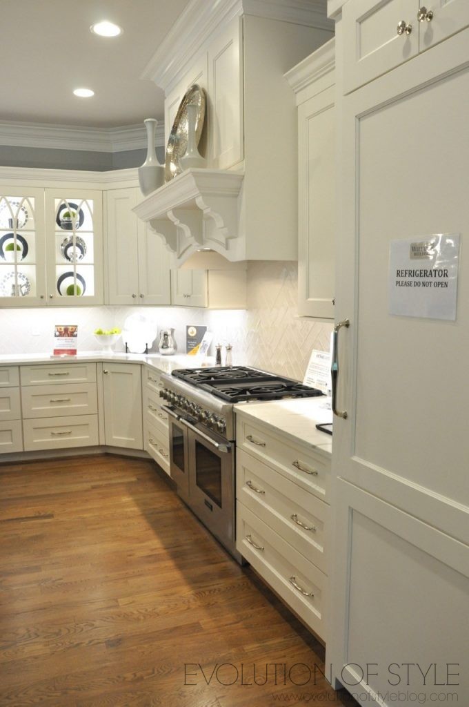 White kitchen with white countertops