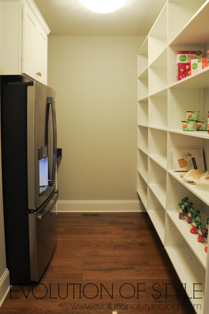 Large pantry with refrigerator