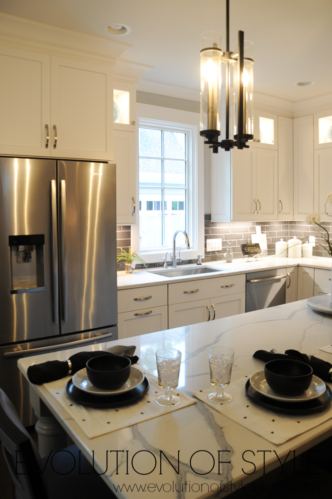 White kitchen with white counters