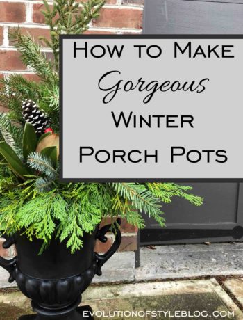 How to Make Outdoor Winter Porch Pots