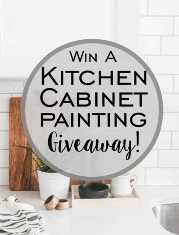 Kitchen Cabinet Painting Giveaway