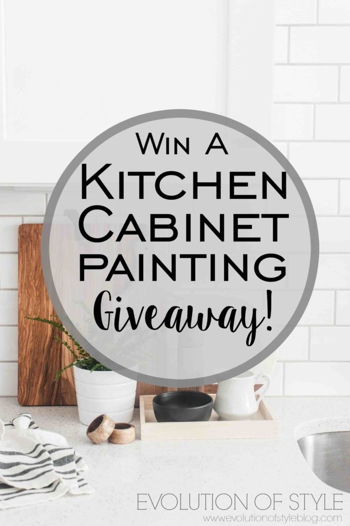 Kitchen Cabinet Painting Giveaway