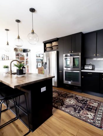 Black Kitchen Cabinets