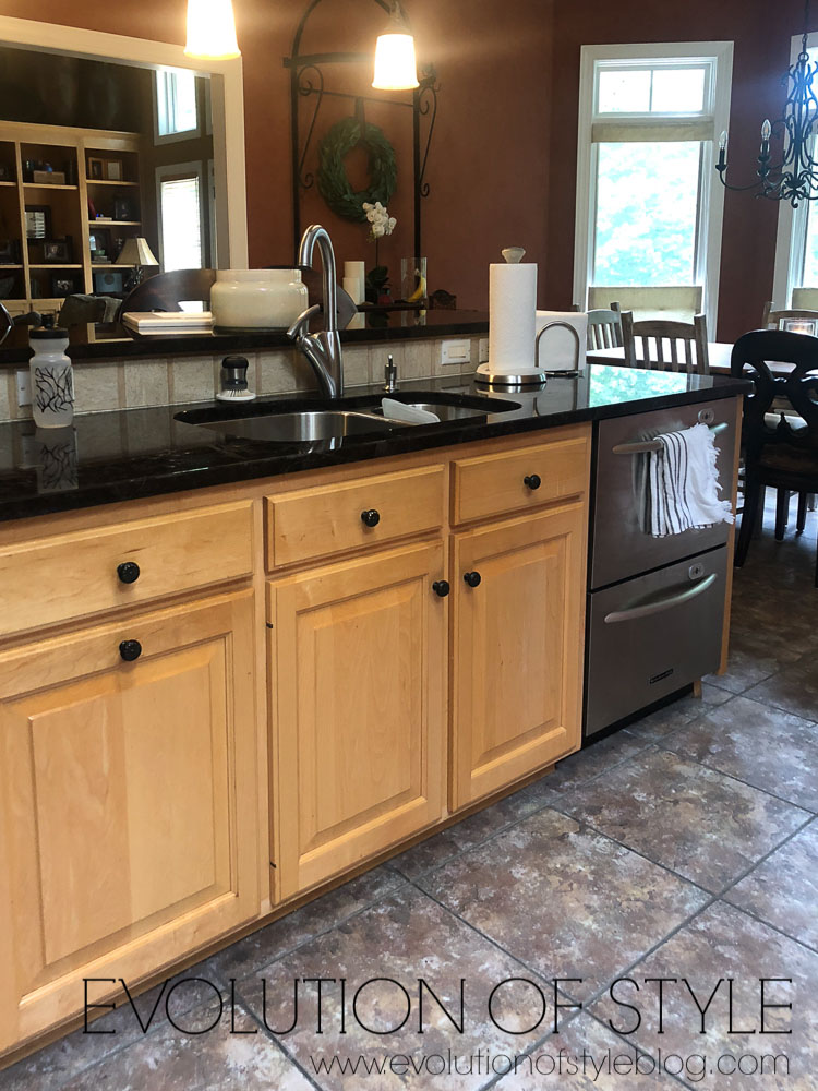 Painted Kitchen Cabinets Before and After