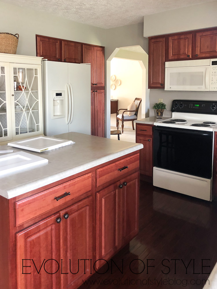 Cherry Kitchen Makeover - Before