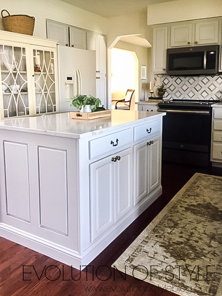 Light Gray Painted Cabinets - Kitchen 